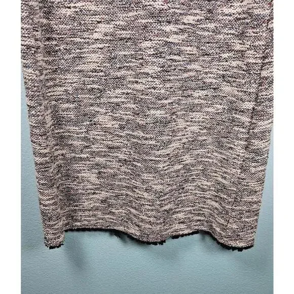 LOFT Outlet Black & White Dress with Frayed Edges Size XS - Picture 8 of 9